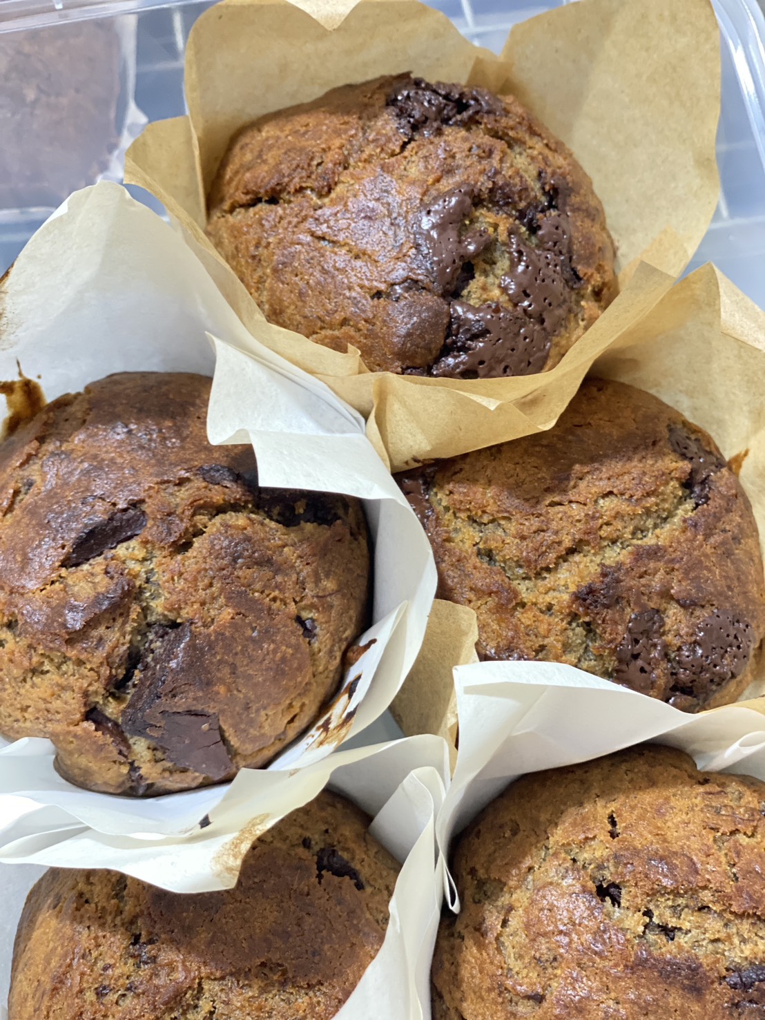Our chocolate on a partner’s muffin